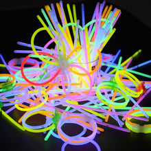 Load image into Gallery viewer, Christmas Party Neon Glowstick Light 100 Pcs Stick Kids Funny Glow Stick Toys Glow in the Dark Fluorescent Bracelet Toy For Kids